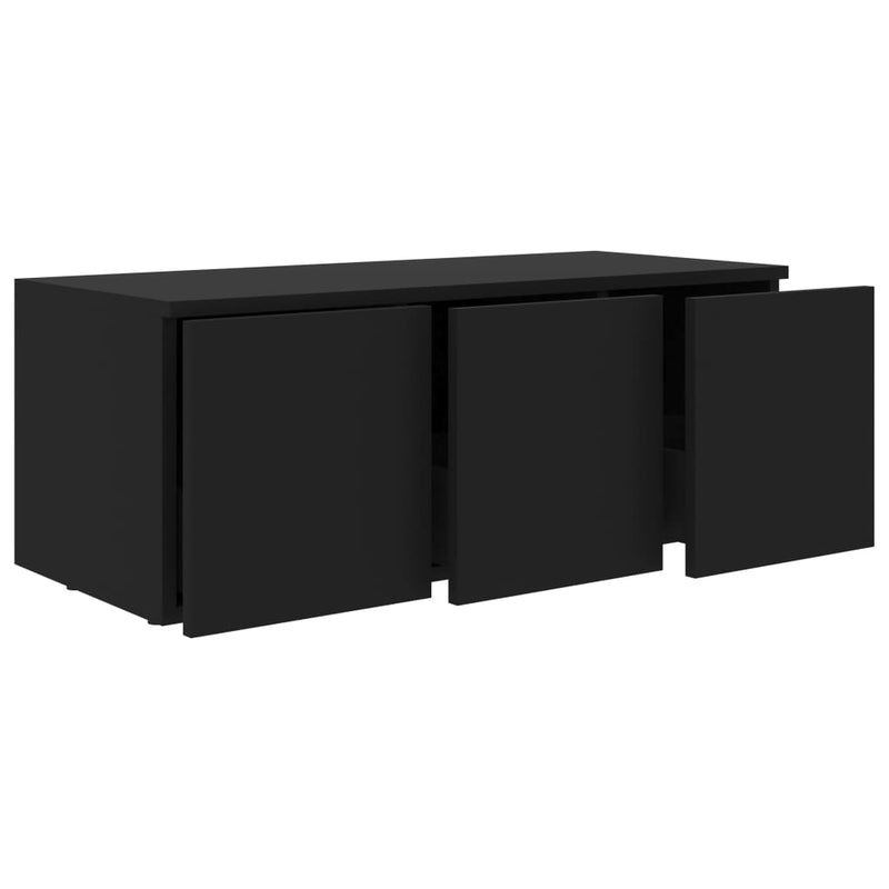 TV Cabinet Black 80x34x30 cm Engineered Wood Payday Deals