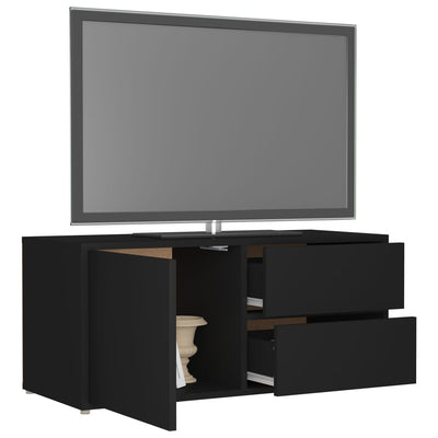 TV Cabinet Black 80x34x36 cm Engineered Wood Payday Deals