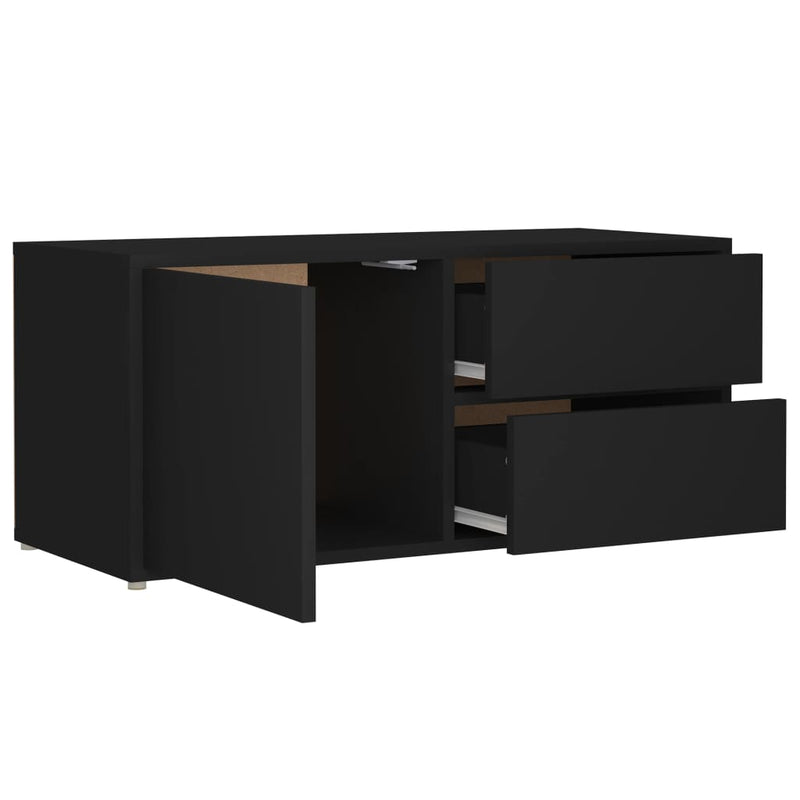 TV Cabinet Black 80x34x36 cm Engineered Wood Payday Deals