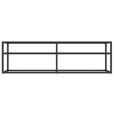 TV Cabinet Black Marble 140x40x40.5 cm Tempered Glass Payday Deals