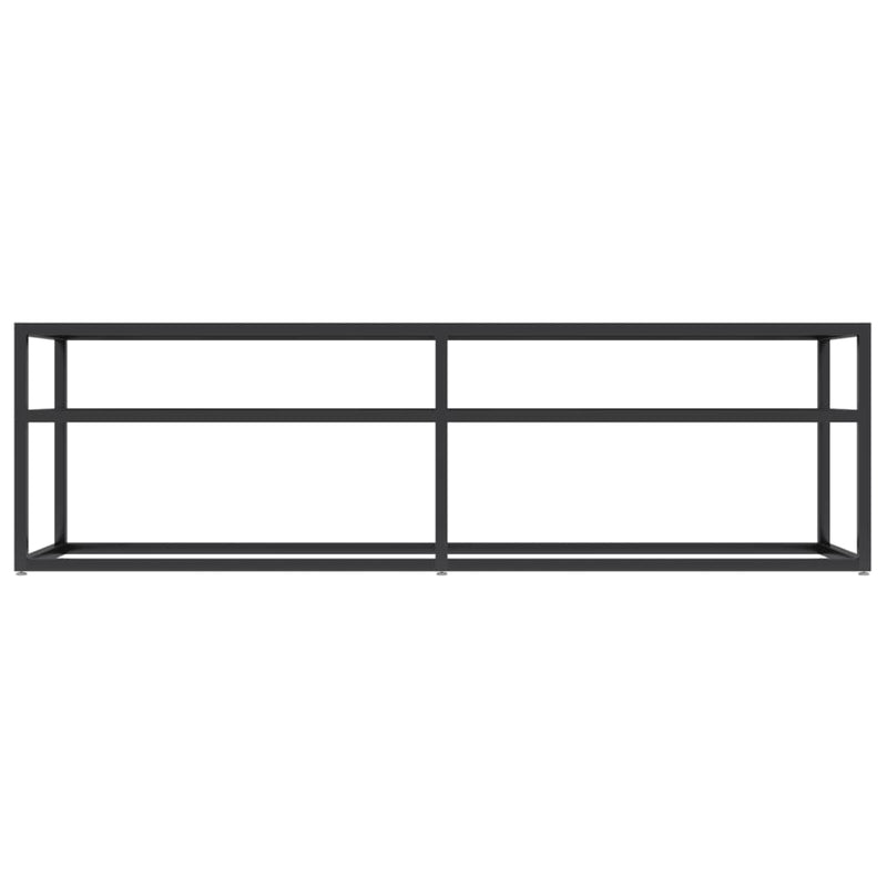 TV Cabinet Black Marble 140x40x40.5 cm Tempered Glass Payday Deals