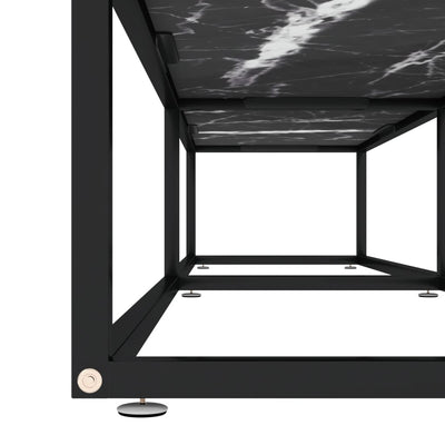 TV Cabinet Black Marble 180x40x40.5 cm Tempered Glass Payday Deals