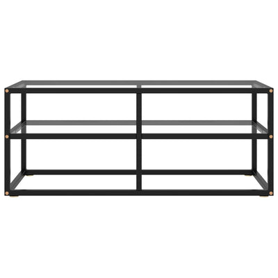 TV Cabinet Black with Tempered Glass 100x40x40 cm Payday Deals