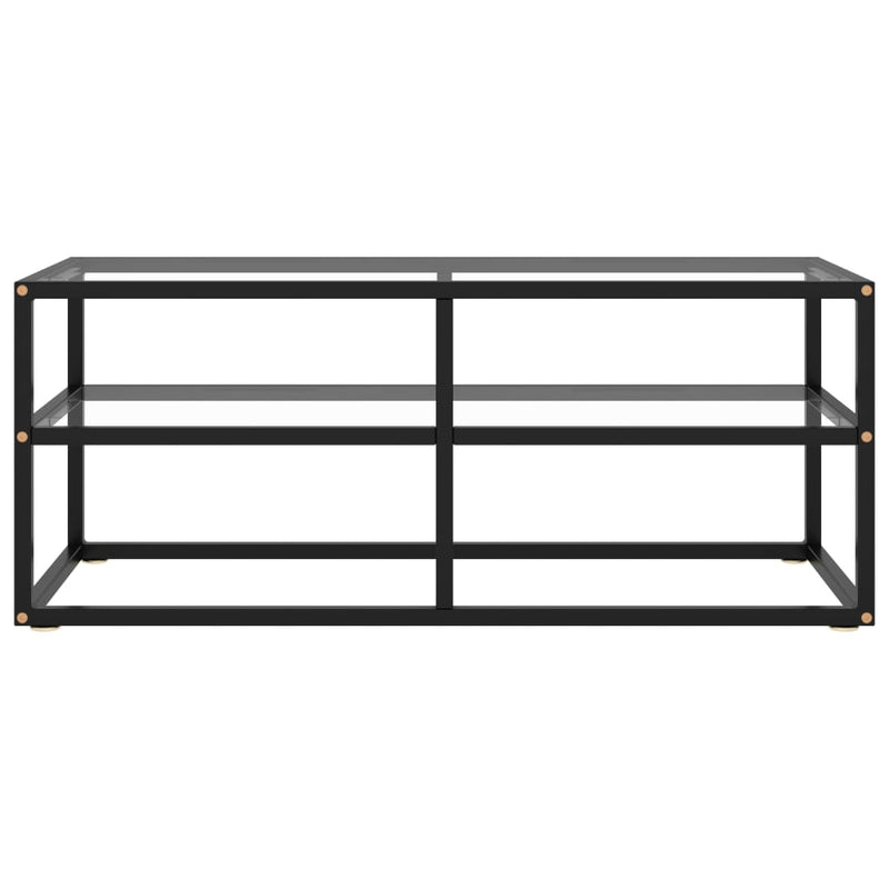 TV Cabinet Black with Tempered Glass 100x40x40 cm Payday Deals