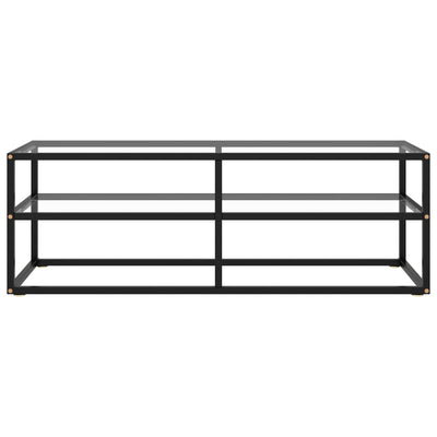 TV Cabinet Black with Tempered Glass 120x40x40 cm Payday Deals