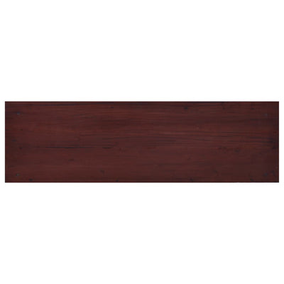 TV Cabinet Classical Brown 100x30x45 cm Solid Mahogany Wood Payday Deals