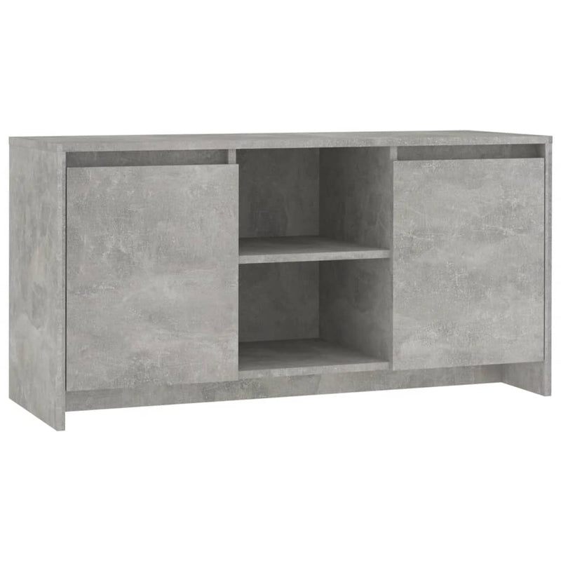 TV Cabinet Concrete Grey 102x37.5x52.5 cm Chipboard Payday Deals