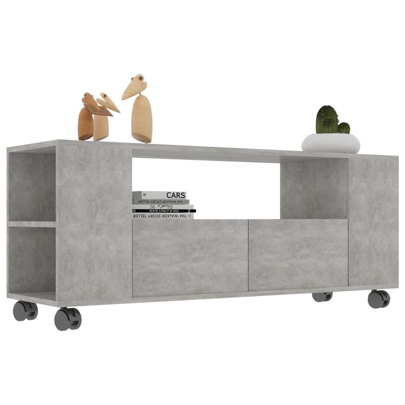 TV Cabinet Concrete Grey 120x35x43 cm Engineered Wood Payday Deals