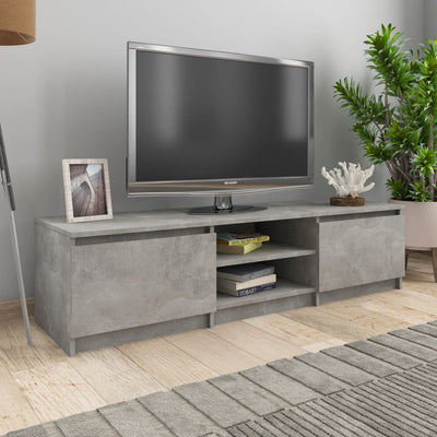 TV Cabinet Concrete Grey 140x40x35.5 cm Engineered Wood Payday Deals