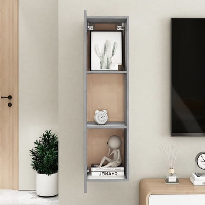 TV Cabinet Concrete Grey 30.5x30x110 cm Chipboard Payday Deals