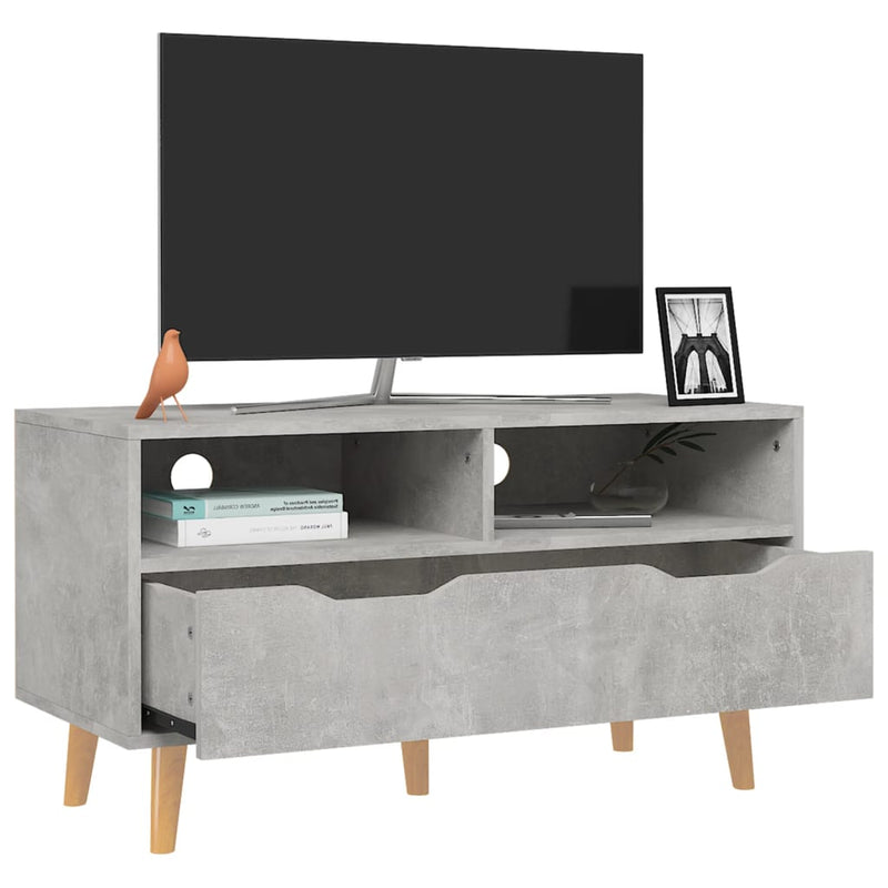 TV Cabinet Concrete Grey 90x40x48.5 cm Engineered Wood Payday Deals