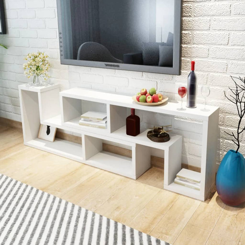 TV Cabinet Double L-Shaped White Payday Deals