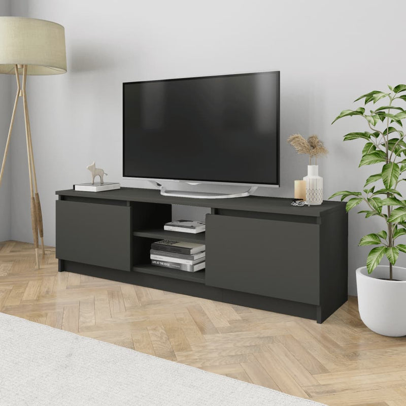 TV Cabinet Grey 120x30x35.5 cm Engineered Wood Payday Deals