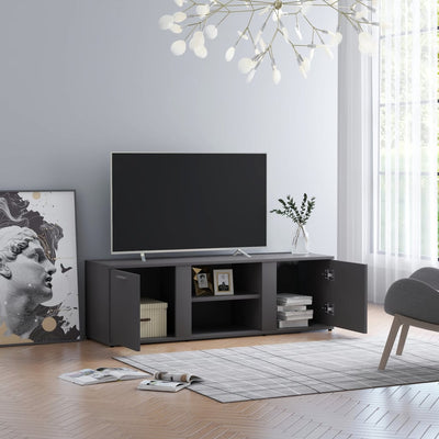 TV Cabinet Grey 120x34x37 cm Engineered Wood