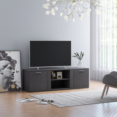 TV Cabinet Grey 120x34x37 cm Engineered Wood Payday Deals