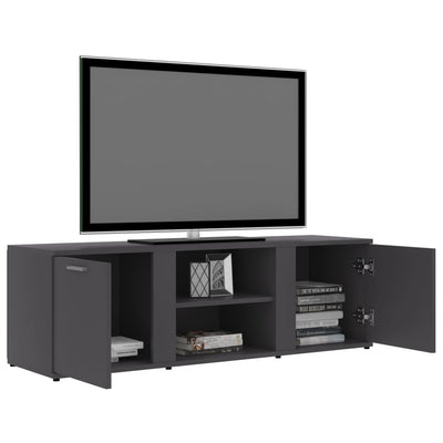 TV Cabinet Grey 120x34x37 cm Engineered Wood Payday Deals