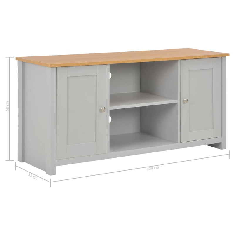 TV Cabinet Grey 120x39x58 cm Payday Deals