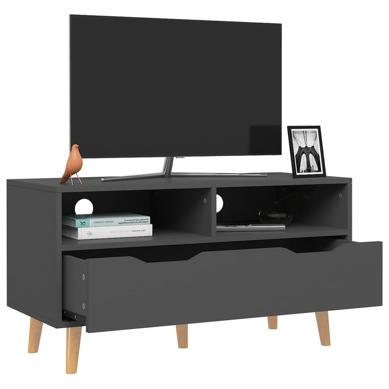 TV Cabinet Grey 90x40x48.5 cm Engineered Wood Payday Deals