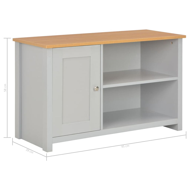 TV Cabinet Grey 95x39x58 cm Payday Deals