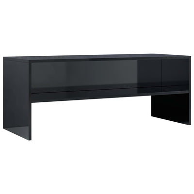 TV Cabinet High Gloss Black 100x40x40 cm Engineered Wood Payday Deals