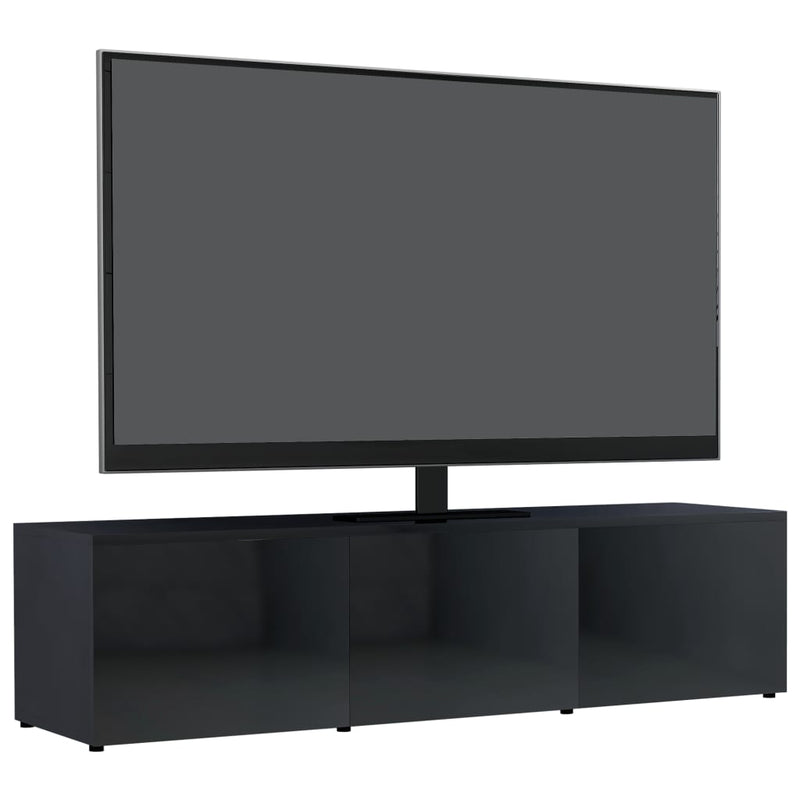 TV Cabinet High Gloss Black 120x34x30 cm Engineered Wood Payday Deals