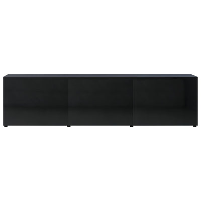 TV Cabinet High Gloss Black 120x34x30 cm Engineered Wood Payday Deals