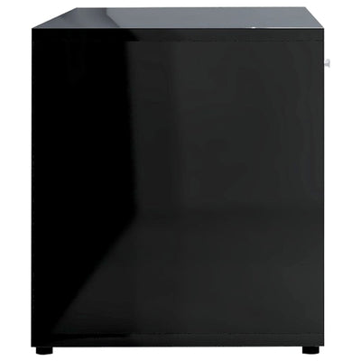 TV Cabinet High Gloss Black 120x34x37 cm Engineered Wood Payday Deals