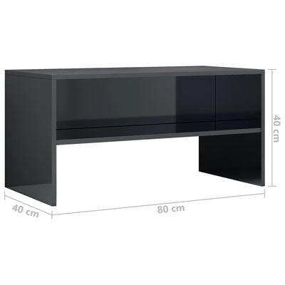 TV Cabinet High Gloss Black 80x40x40 cm Engineered Wood Payday Deals