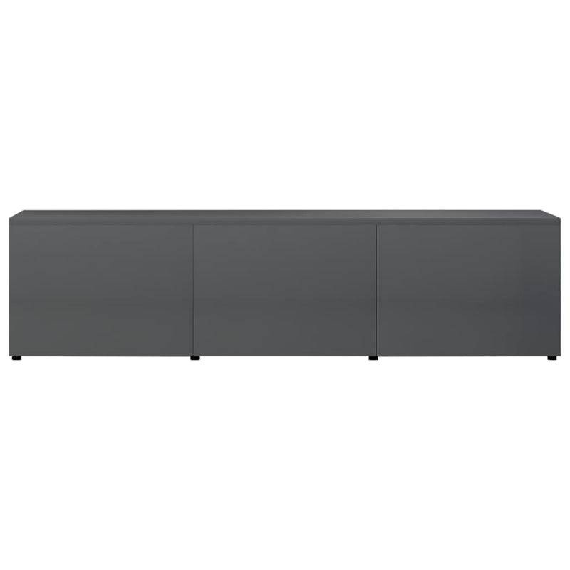 TV Cabinet High Gloss Grey 120x34x30 cm Engineered Wood Payday Deals