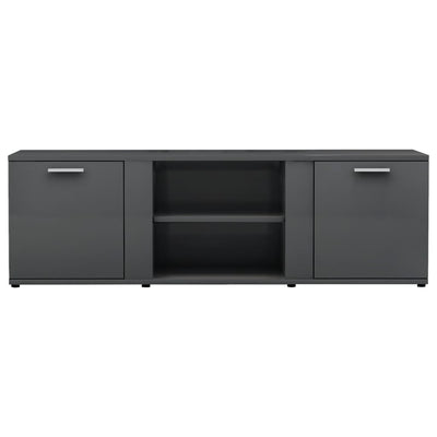 TV Cabinet High Gloss Grey 120x34x37 cm Engineered Wood Payday Deals