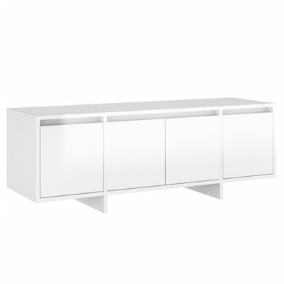 TV Cabinet High Gloss White 120x30x40.5 cm Engineered Wood Payday Deals