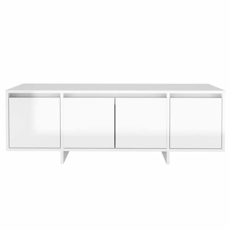 TV Cabinet High Gloss White 120x30x40.5 cm Engineered Wood Payday Deals