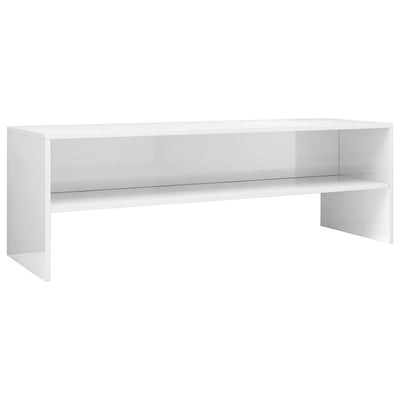 TV Cabinet High Gloss White 120x40x40 cm Engineered Wood Payday Deals