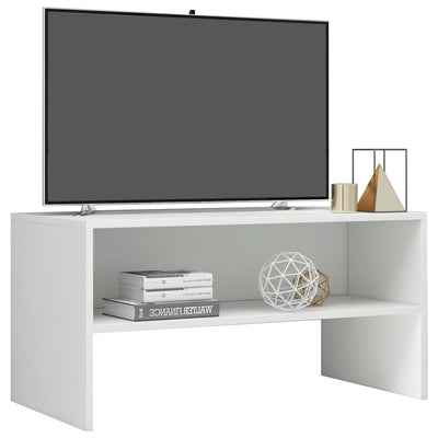 TV Cabinet High Gloss White 80x40x40 cm Engineered Wood Payday Deals