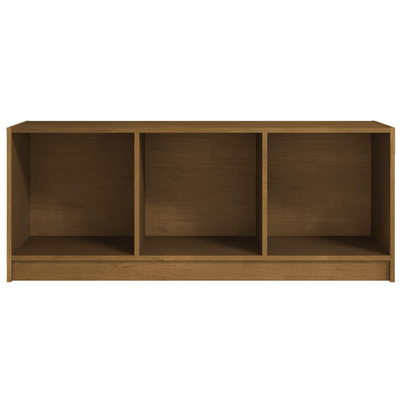 TV Cabinet Honey Brown 104x33x41 cm Solid Pinewood Payday Deals