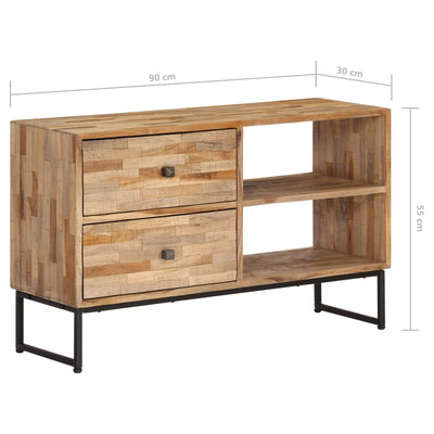 TV Cabinet Reclaimed Teak Wood 90x30x55 cm Payday Deals