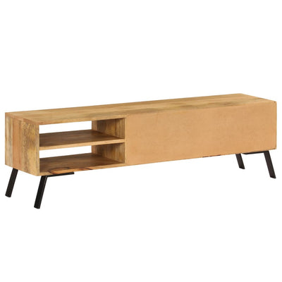 TV Cabinet Solid Mango Wood 140x30x40 cm Payday Deals