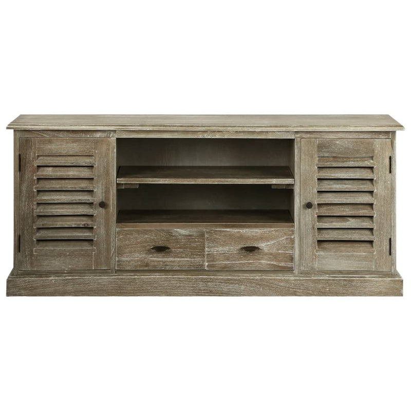 TV Cabinet Solid Mindi Wood 145x35x60 cm Payday Deals