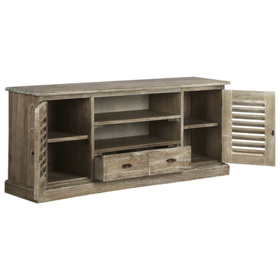 TV Cabinet Solid Mindi Wood 145x35x60 cm Payday Deals