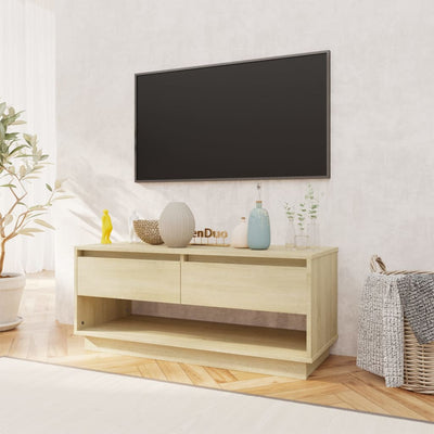 TV Cabinet Sonoma Oak 102x41x44 cm Engineered Wood Payday Deals