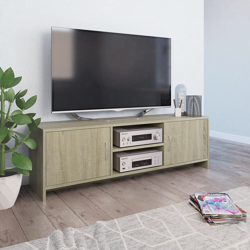 TV Cabinet Sonoma Oak 120x30x37.5 cm Engineered Wood Payday Deals