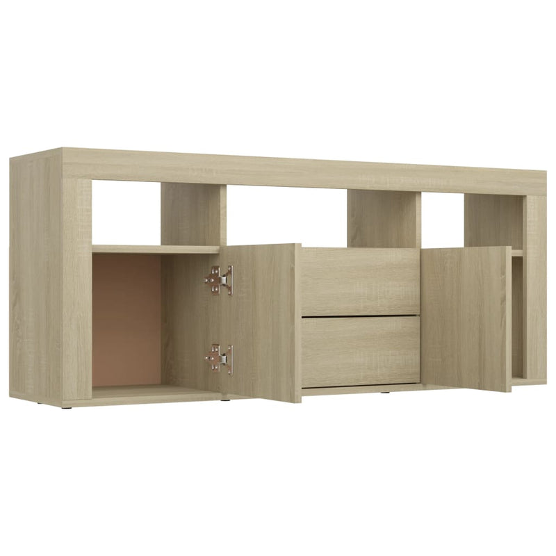 TV Cabinet Sonoma Oak 120x30x50 cm Engineered Wood Payday Deals