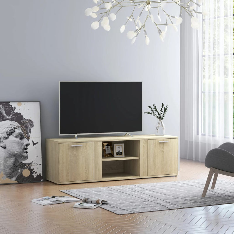 TV Cabinet Sonoma Oak 120x34x37 cm Engineered Wood Payday Deals