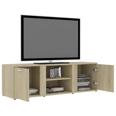 TV Cabinet Sonoma Oak 120x34x37 cm Engineered Wood Payday Deals