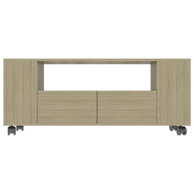 TV Cabinet Sonoma Oak 120x35x43 cm Engineered Wood Payday Deals