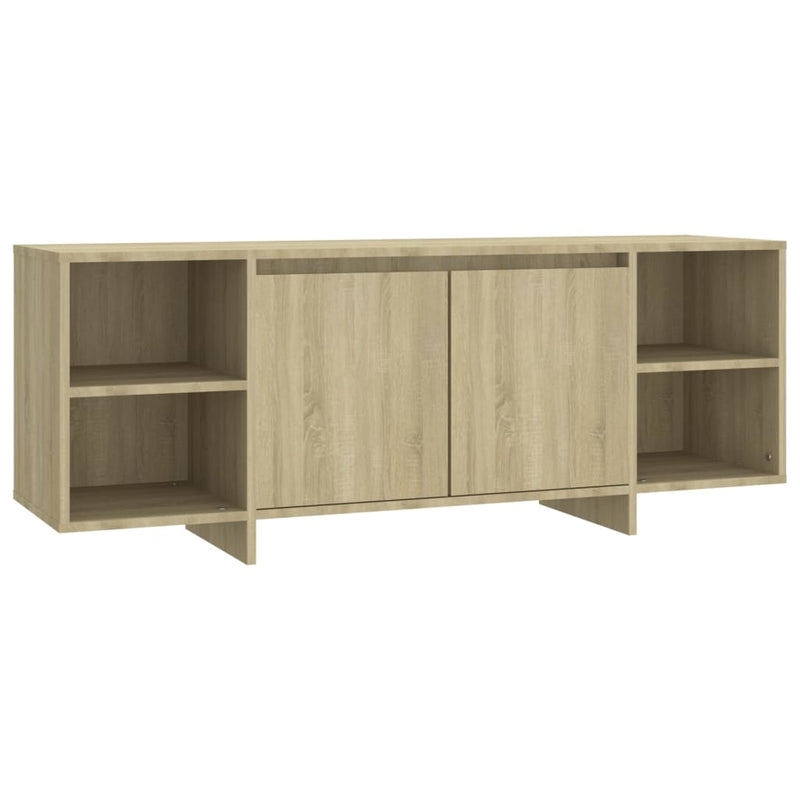 TV Cabinet Sonoma Oak 130x35x50 cm Engineered Wood Payday Deals