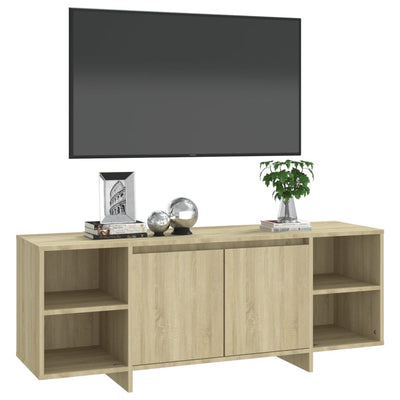 TV Cabinet Sonoma Oak 130x35x50 cm Engineered Wood Payday Deals