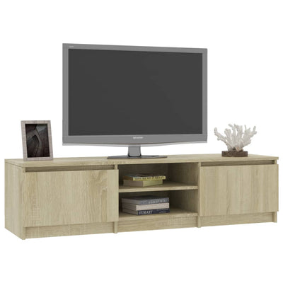 TV Cabinet Sonoma Oak 140x40x35.5 cm Chipboard Payday Deals