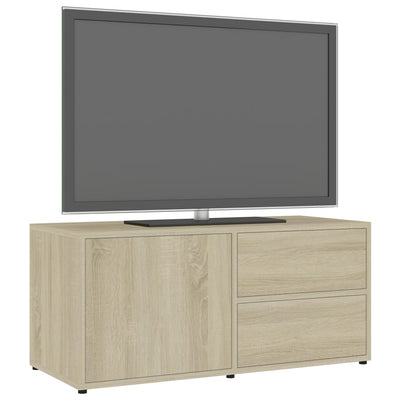 TV Cabinet Sonoma Oak 80x34x36 cm Chipboard Payday Deals