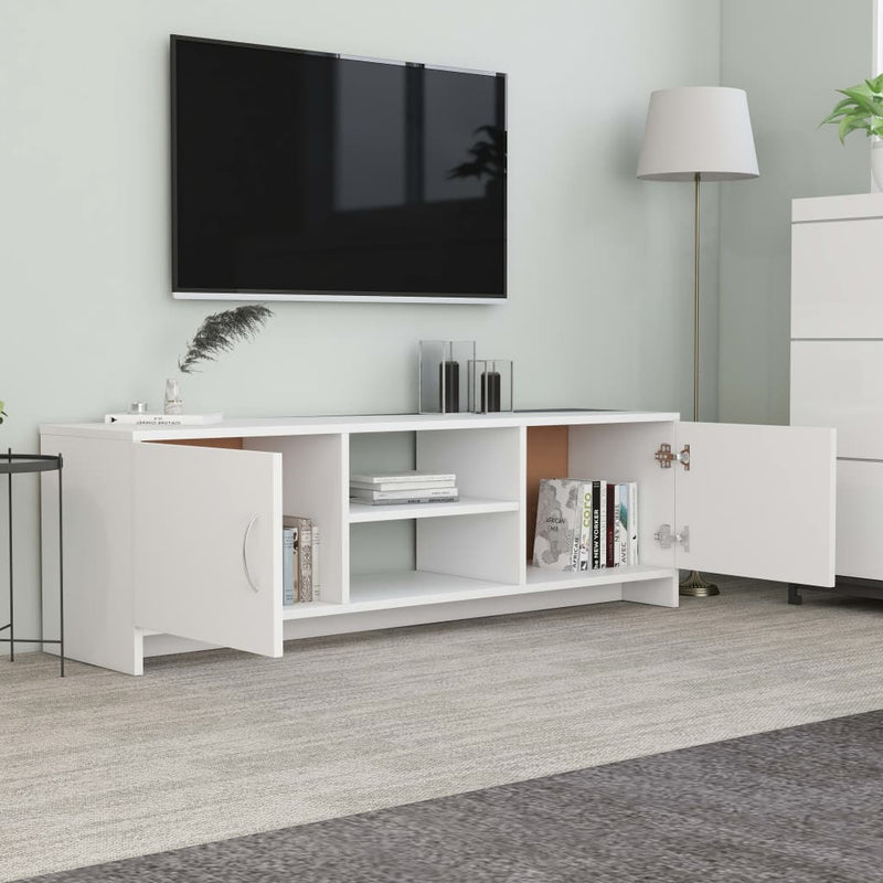 TV Cabinet White 120x30x37.5 cm Engineered Wood Payday Deals